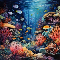 Fototapeta na wymiar coral background