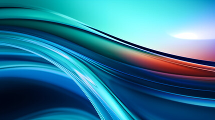 Obraz premium Abstract wavy neon luxury background.
