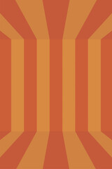 Parallel stripes going around the corner. For installation of product or text. Vector illustration