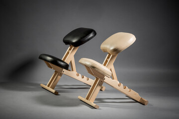 Orthopedic ergonomic chair for correct health posture for office, apartment. Health design furniture