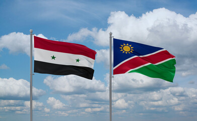 Namibia and Syrian, country relationship concept