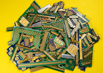 industrial gold waste from electronic components