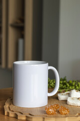Mug Mockup, 11oz Coffee Mug Mockup, Tabletop Mockup, Cozy Mug, Flatlay Mug Mockup, Minimal Styled Stock