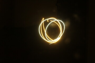 Glowing light painting - Pintura de luz