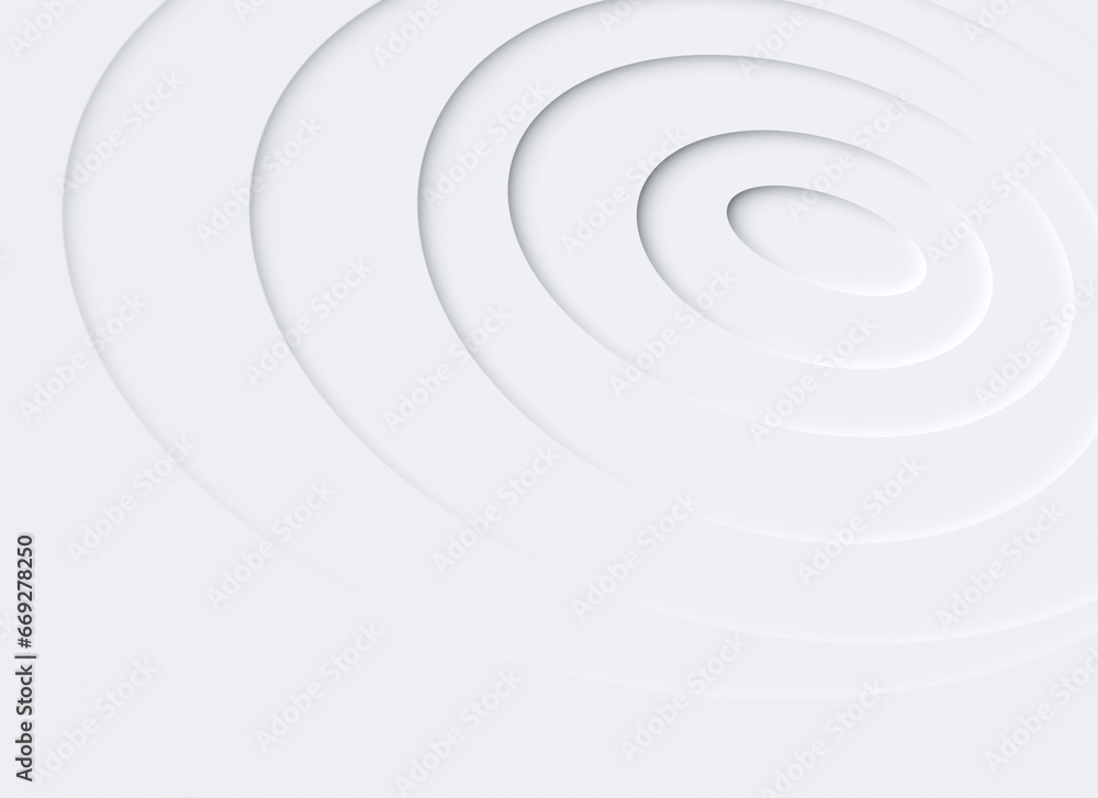 Poster abstract background of layered white circles with 3d effect. abstract high resolution full frame bac