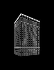 Daniel Burnham &bull; Ford Building &bull; Detroit, Michigan - Negative