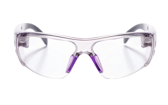 Clear Anti-Scratch Lens Safety Glasses on a Transparent Background