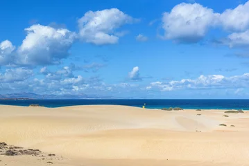 Crédence de cuisine en verre imprimé les îles Canaries The Sand Dunes of Corralejo on Ferteventura