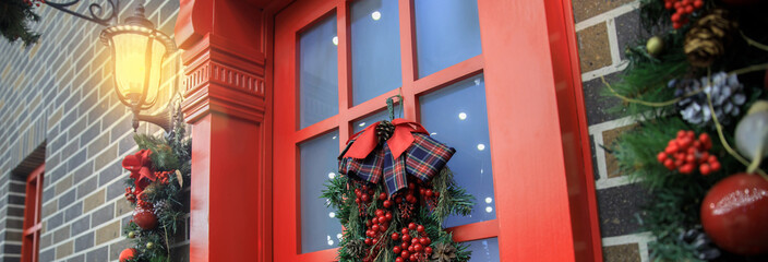 beautifully house entrance decorated