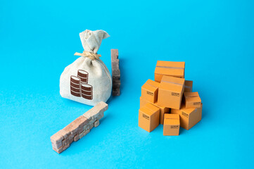 High demand for goods. Protection of the domestic market from import of price dumping goods. Force...