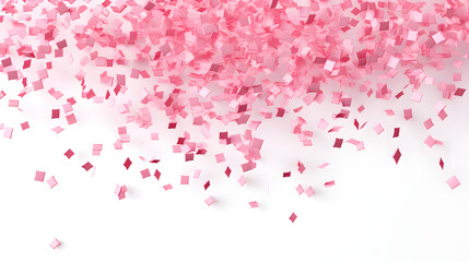 Falling pink Confetti