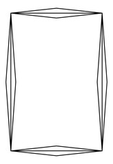 Frame for text with a frame. Black frame isolated on white. Vector	