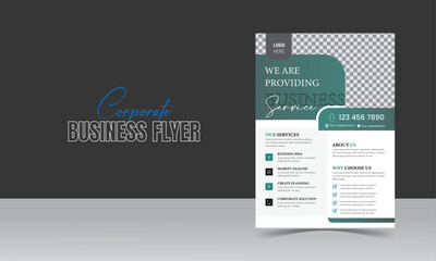 Corporate modern and Minimalist Business Flyer design Template 