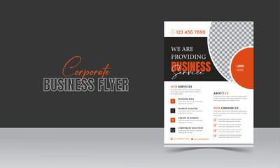 Corporate modern and Minimalist Business Flyer design Template 