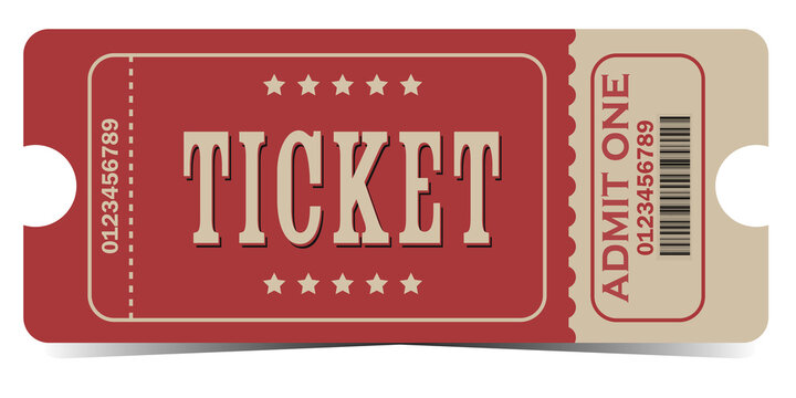 Ticket for movies parties, cinema, theatre, circus and other events.	