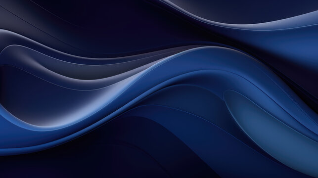 Organic Art Design in Dark Blue Background © ImageHeaven