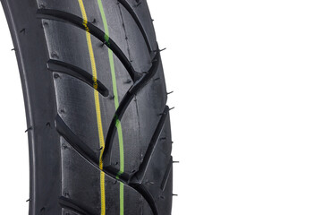 New black motorcycle tire for graphic resources
