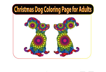 Coloring book of cute dog for adult.zentangle style. vector illustration. handdrawn.
