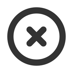 Nothing vector icon. Flat Nothing pictogram is isolated on a white background