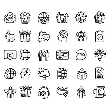 Business Startup icons vector design