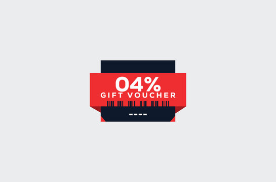 04 Gift Voucher Minimalist signs and symbols design with fantastic color combination and style