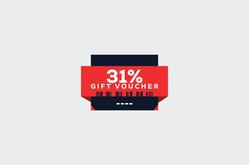 31 Gift Voucher Minimalist signs and symbols design with fantastic color combination and style