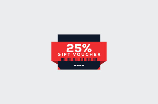 25 Gift Voucher Minimalist signs and symbols design with fantastic color combination and style