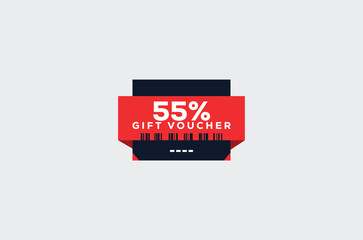 55 Gift Voucher Minimalist signs and symbols design with fantastic color combination and style