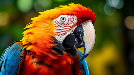 Fototapeta premium blue and yellow macaw ara