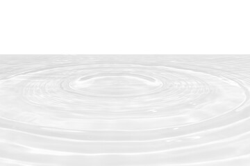 White water with ripples on the surface. Defocus blurred transparent white colored clear calm water surface texture with splashes and bubbles. Water waves with shining pattern texture background.