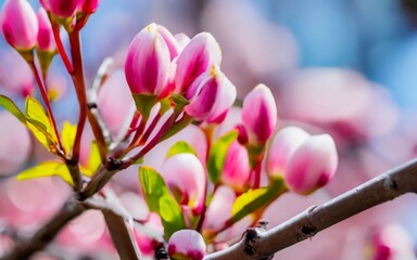 Fototapeta premium nature's spring awakening. the first flowers come out from under the snow and enjoy the sunshine