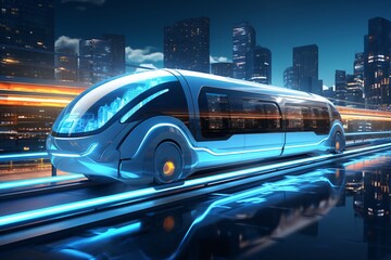 Futuristic transportation concept.