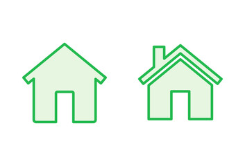 House icon set. Home icon vector