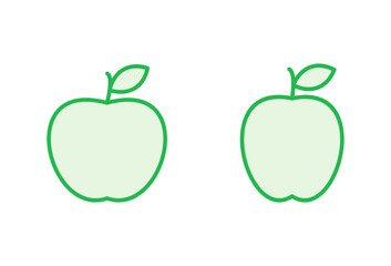 Apple icon set. Apple vector icon. apple symbols for your web design.