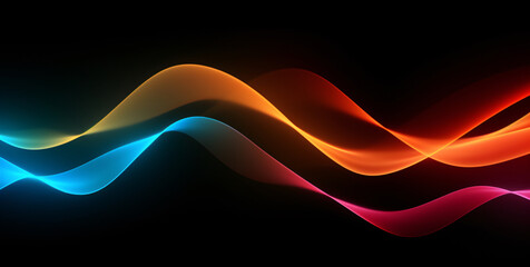 wavy flowing light bands background