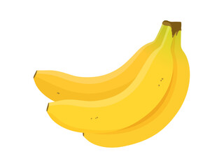 黄色いバナナのベクターイラスト