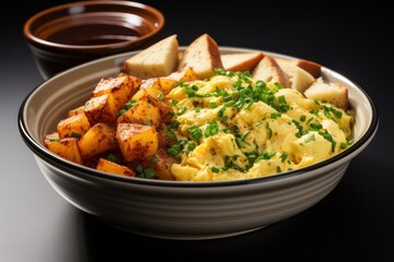dish with vegetables
