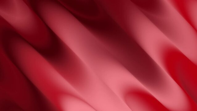 Abstract animation of gradient colors in red waves
