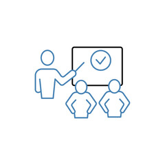 Classroom concept line icon. Simple element illustration.Classroom concept outline symbol design.