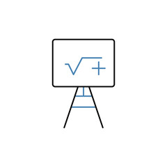 Teaching concept line icon. Simple element illustration.Teaching concept outline symbol design.