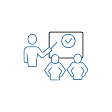 Classroom concept line icon. Simple element illustration.Classroom concept outline symbol design.