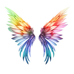 Fototapeta na wymiar Radiant Spectrum: The Wings of Ethereal Dreams