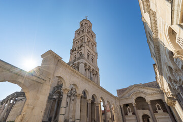 Saint Domnius Bell Tower in Split. Croatia