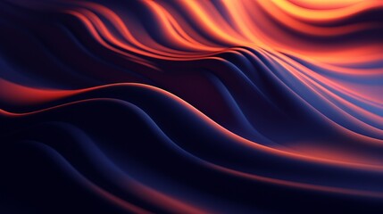 Obraz premium A blue and orange background with wavy lines