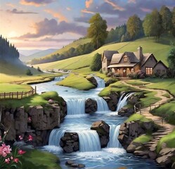 landscape with river