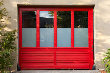 garage door stands tall, symbolizing security and convenience. A gateway to shelter cars and...