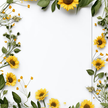 Whimsical Sunflower Beauty Clean Copy Area