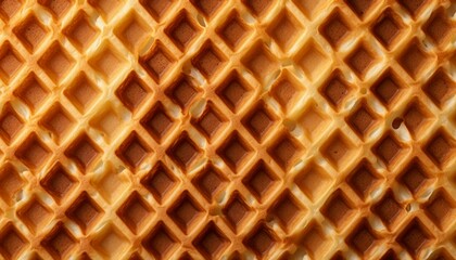 top view of food waffel texture background close up, wafer texture backgroud. Generative AI