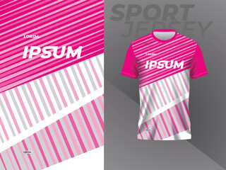 pink sport jersey mockup template design for football, racing, gaming, motocross, cycling, running