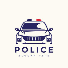 police car vector patrol transportation logo design vector graphic © NUR